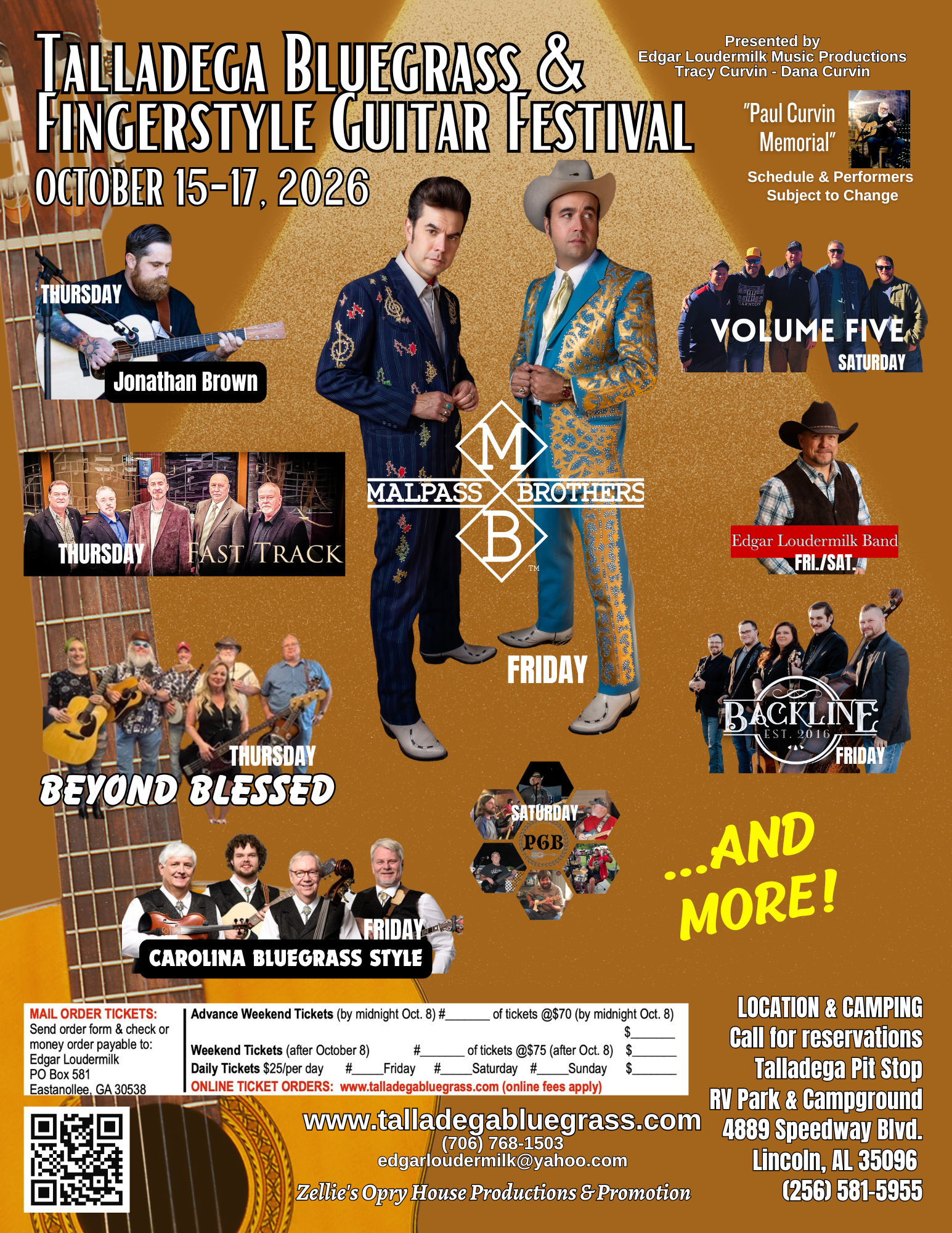 Talladega Bluegrass & Fingerstyle Guitar Festival artwork